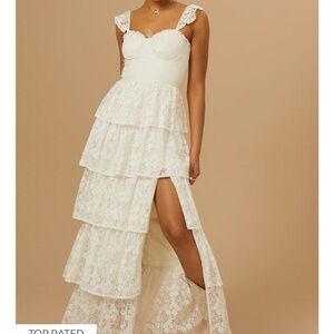 Altr’d State Umber Embroidered Lace Dress